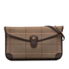 Burberry Vintage Check Canvas Flap Satchel Secondhand