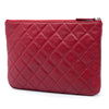 Secondhand Chanel Small Quilted Lambskin O Case Clutch