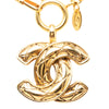 Chanel CC Quilted Gold Plated Pendant Necklace Secondhand
