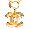 Chanel CC Quilted Gold Plated Pendant Necklace Secondhand