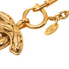 Chanel CC Quilted Gold Plated Pendant Necklace Secondhand