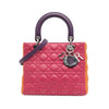 Dior Medium Tricolor Lambskin Cannage Lady Dior Secondhand