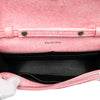 Balenciaga Nappa Denim Printed Hourglass Wallet on Chain Secondhand