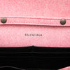 Balenciaga Nappa Denim Printed Hourglass Wallet on Chain Secondhand