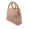 Gucci Small Calfskin Bamboo Shopper Satchel Secondhand