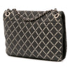 Chanel Quilted Metallic Distressed Lambskin CC Crystal Flap Secondhand