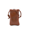 Celine Smooth Calfskin Cuir Triomphe Drawstring Phone Holder Crossbody Secondhand