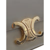 Celine Shiny Calfskin Triomphe Claude Shoulder Bag Secondhand