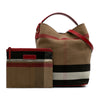 Burberry Medium Mega Check Canvas Ashby Bucket Bag Secondhand