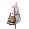 Burberry Medium Mega Check Canvas Ashby Bucket Bag Secondhand