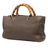 Secondhand Gucci Medium Calfskin Bamboo Shopper Satchel