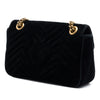 Gucci Medium GG Marmont Matelasse Velvet Shoulder Bag Secondhand
