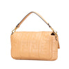 Secondhand Fendi Zucca Embossed Leather Baguette Satchel