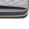 Chanel CC Quilted Caviar Zip Wallet Secondhand