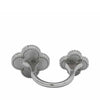 Secondhand Van Cleef and Arpels 18K White Gold and Mother of Pearl Magic Alhambra Between the Finger Ring