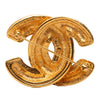 Chanel CC Gold Plated Quilted Brooch Secondhand