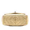Chanel Chevron Metallic Lambskin Tassel Chain Camera Bag Secondhand