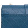 Secondhand Chanel Large Quilted Sheepskin Front Chain Flap