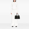 Ferragamo Leather Gancini Braided Tote Secondhand