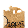 LOEWE Paulas Ibiza Small Ruffled Raffia Font Tote Secondhand