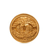 Chanel CC Gold Plated Round Brooch Secondhand
