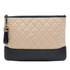Secondhand Chanel Medium Bicolor Quilted Aged Calfskin Gabrielle O Case Clutch