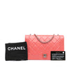 Chanel Crumpled Calfskin Bi Quilted Vintage Full Flap Secondhand