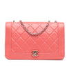 Chanel Crumpled Calfskin Bi Quilted Vintage Full Flap Secondhand