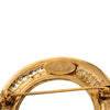 Chanel CC Gold Plated Five Charm Ring Brooch Secondhand