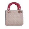 Dior Mini Tricolor Lambskin Cannage Lady Dior Secondhand