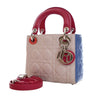 Dior Mini Tricolor Lambskin Cannage Lady Dior Secondhand