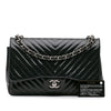 Chanel Jumbo Classic Chevron Patent Double Flap Secondhand