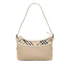 Burberry Nova Check Trimmed Canvas Shoulder Bag Secondhand