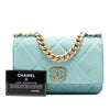 Chanel Denim 19 Flap Wallet On Chain Secondhand