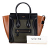 Celine Micro Tricolor Leather Luggage Tote Secondhand