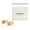 Chanel Gold Plated Hoop Clip on Earrings Secondhand