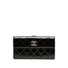 Chanel CC Quilted Patent Brilliant Continental Wallet Secondhand