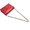 Saint Laurent Croc Embossed Leather Monogram Cassandra Clasp Bag Secondhand