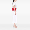 Saint Laurent Croc Embossed Leather Monogram Cassandra Clasp Bag Secondhand