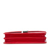 Saint Laurent Croc Embossed Leather Monogram Cassandra Clasp Bag Secondhand