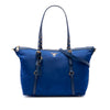 Prada Saffiano Trimmed Tessuto Zip Top Convertible Tote Secondhand