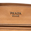 Prada Saffiano Cuir Trimmed Canapa Satchel Secondhand