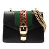Gucci Mini Leather Web Sylvie Chain Crossbody Secondhand