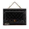 Secondhand Chanel CC Quilted Lambskin Double Sided Flap