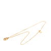 Dior Gold Plated CD Logo Oval Pendant Necklace Secondhand