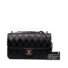 Chanel Embossed Calfskin Single Flap Secondhand