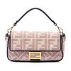 Fendi Zucca Embroidered Canvas Baguette Satchel Secondhand