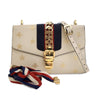 Gucci Small Leather Bee Star Sylvie Satchel Secondhand