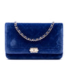 Chanel Quilted Velvet Boy Wallet On Chain Secondhand