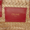 Celine Small Raffia Cuir Triomphe Classic Panier Tote Secondhand